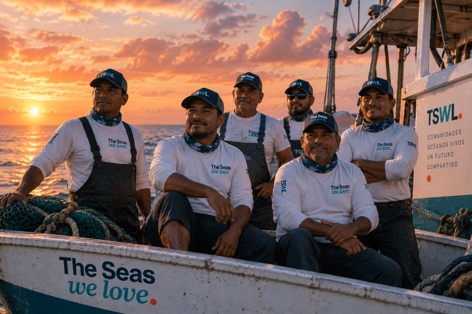 Equipo operativo de The Seas We Love en el Caribe
